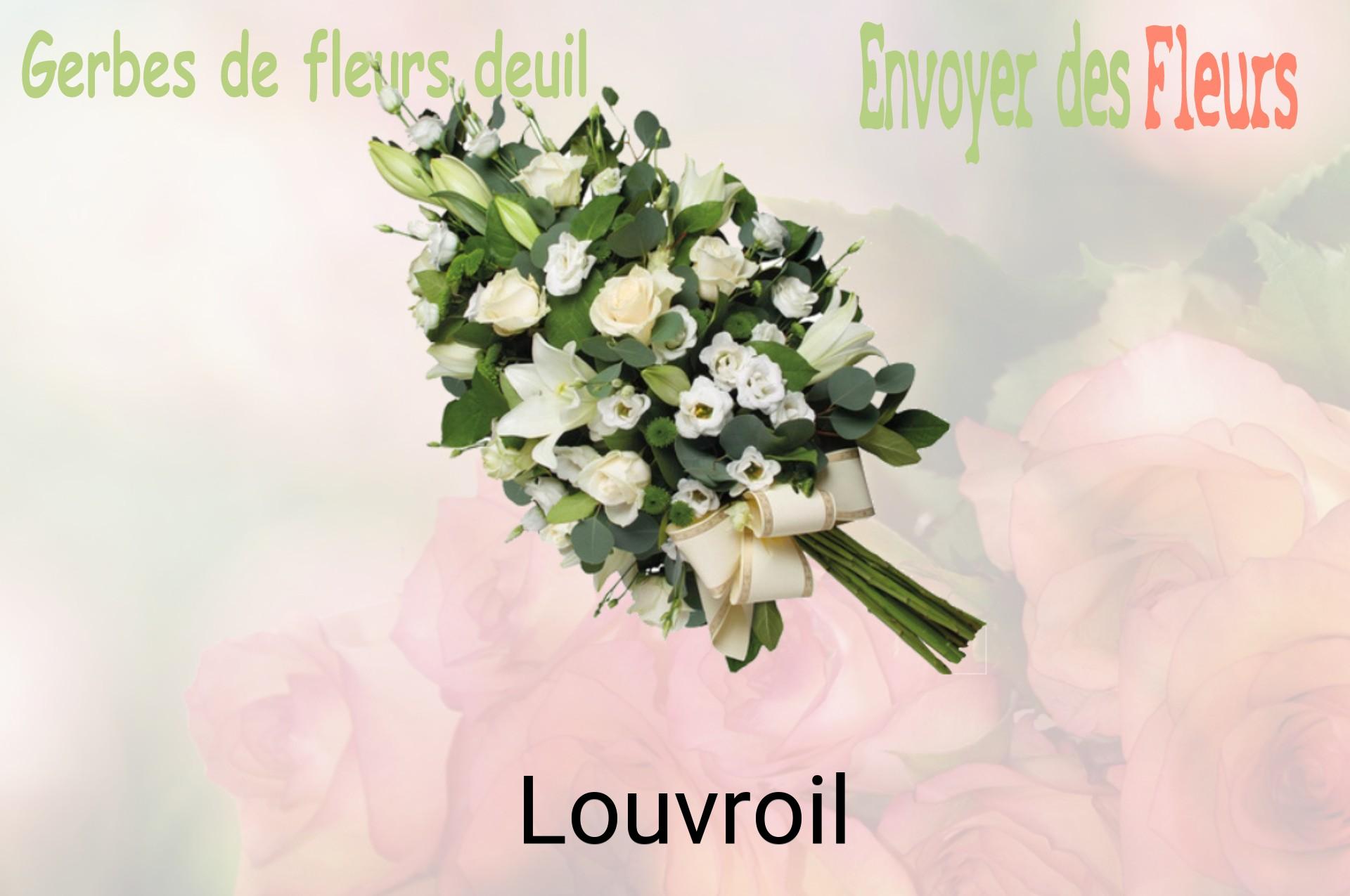 Gerbe de fleurs de deuil livrée à Louvroil